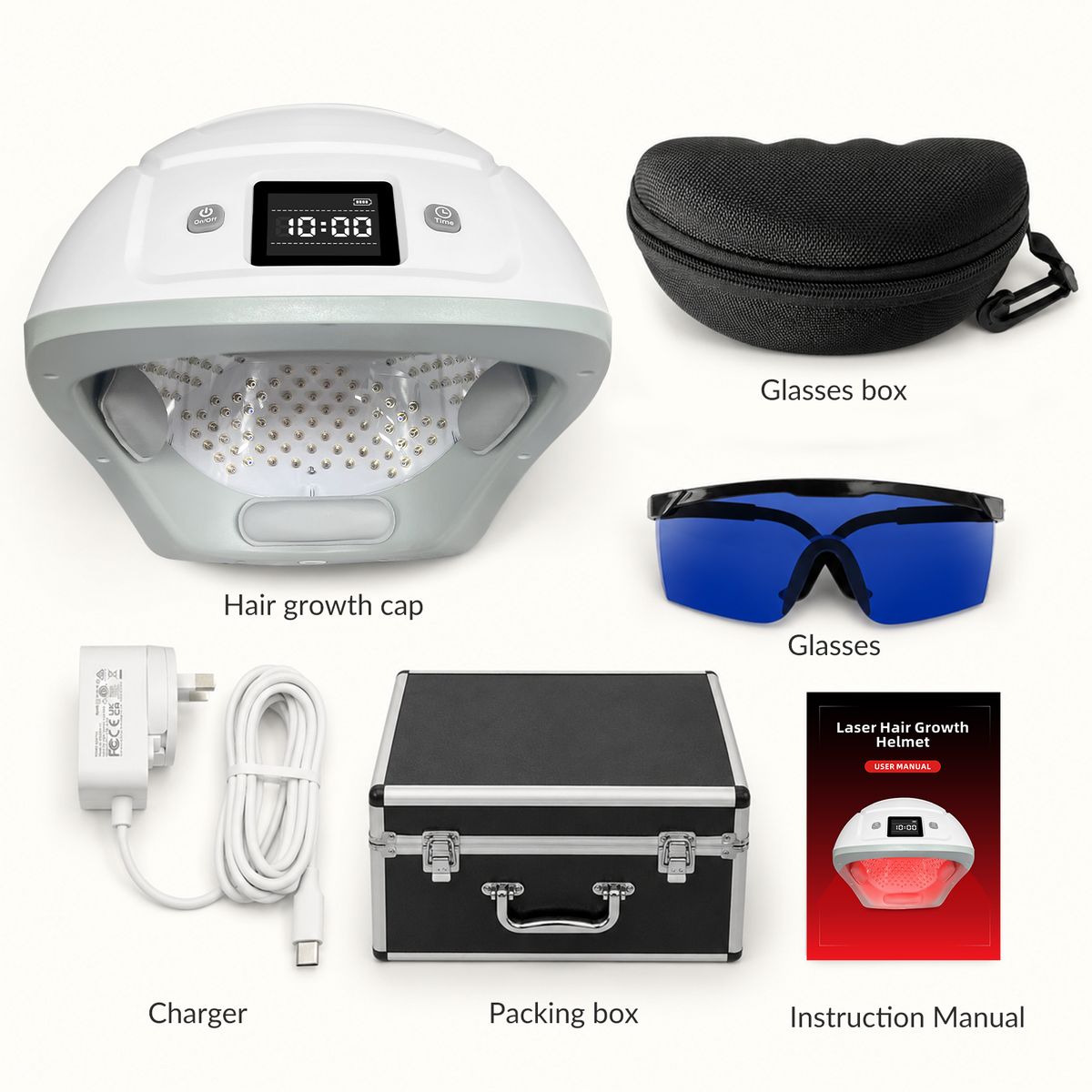 650nm Red Light Laser Hair Growth Treatment Helmet