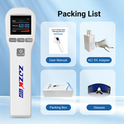 Portable Cordless Cold Laser Therapy Device | Dual Wavelength LLLT Light Therapy for Daily Recovery & Pain Management