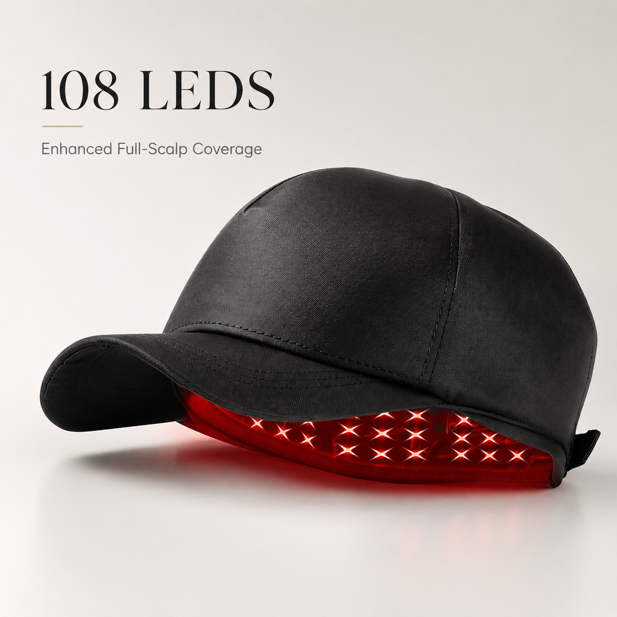 Rechargeable 108-LED Red Light Hair Care Cap