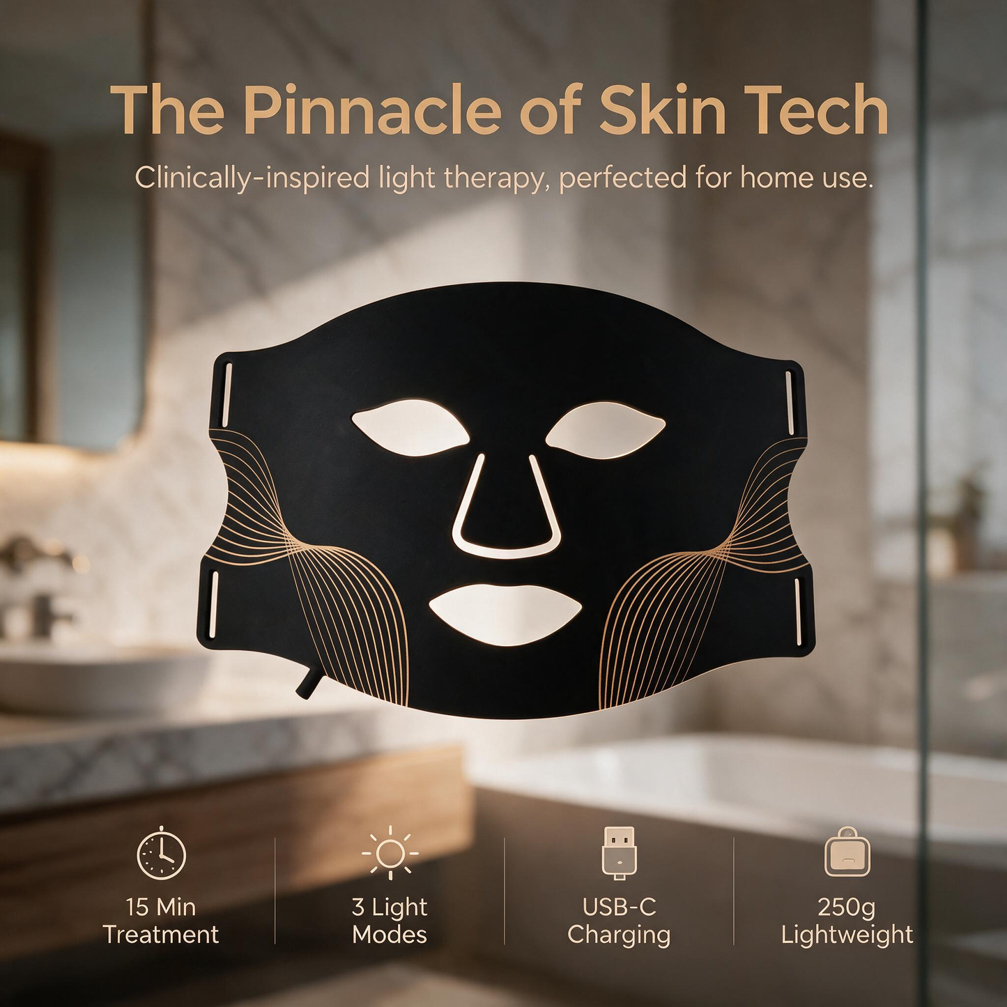 7 Color LED Light Therapy Face Mask 309 LEDs Rechargeable Silicone Photon Mask 3 Levels Red Light Skincare Home Use