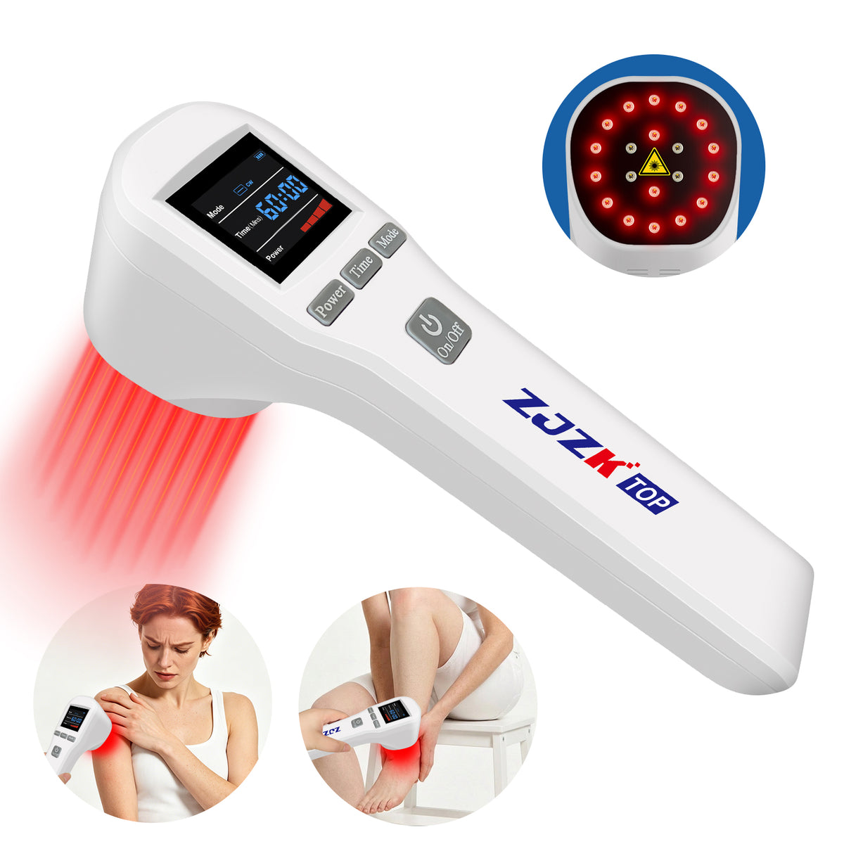 Portable Cordless Cold Laser Therapy Device | Dual Wavelength LLLT Light Therapy for Daily Recovery & Pain Management