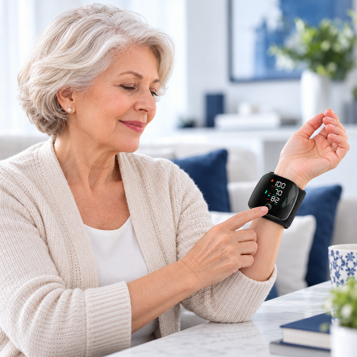 Wrist Blood Pressure Monitor Automatic Digital BP Machine