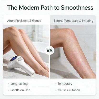 Ice Cool IPL Laser Hair Removal Device at Home White