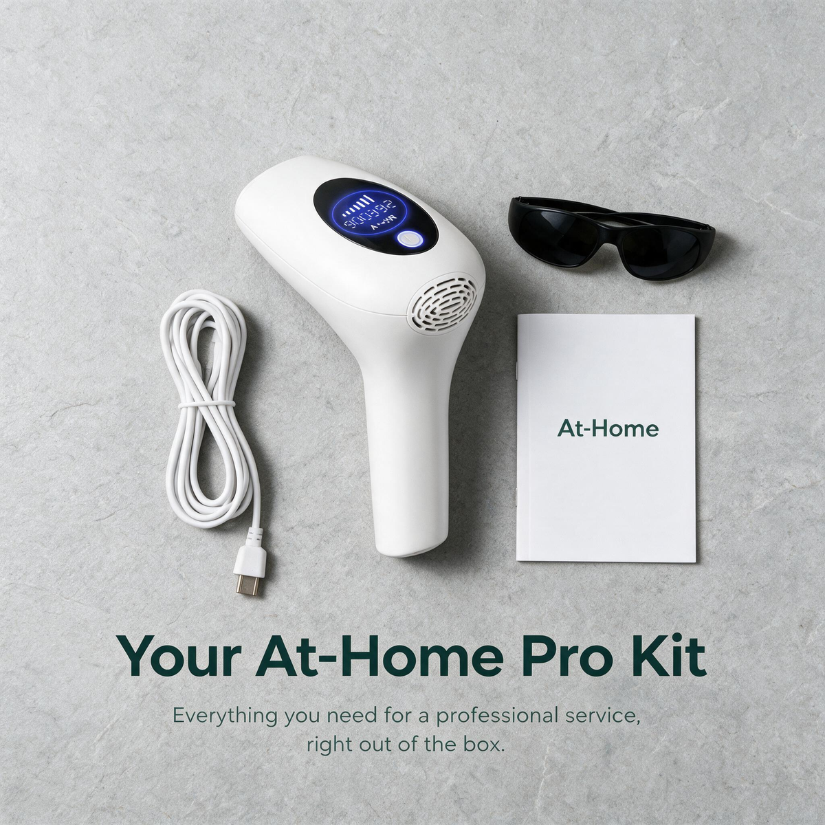 Ice Cool IPL Laser Hair Removal Device at Home White