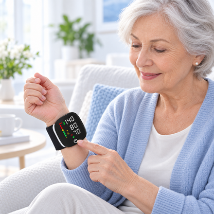Dual User Memory Automatic Digital BP Wrist Blood Pressure Monitor