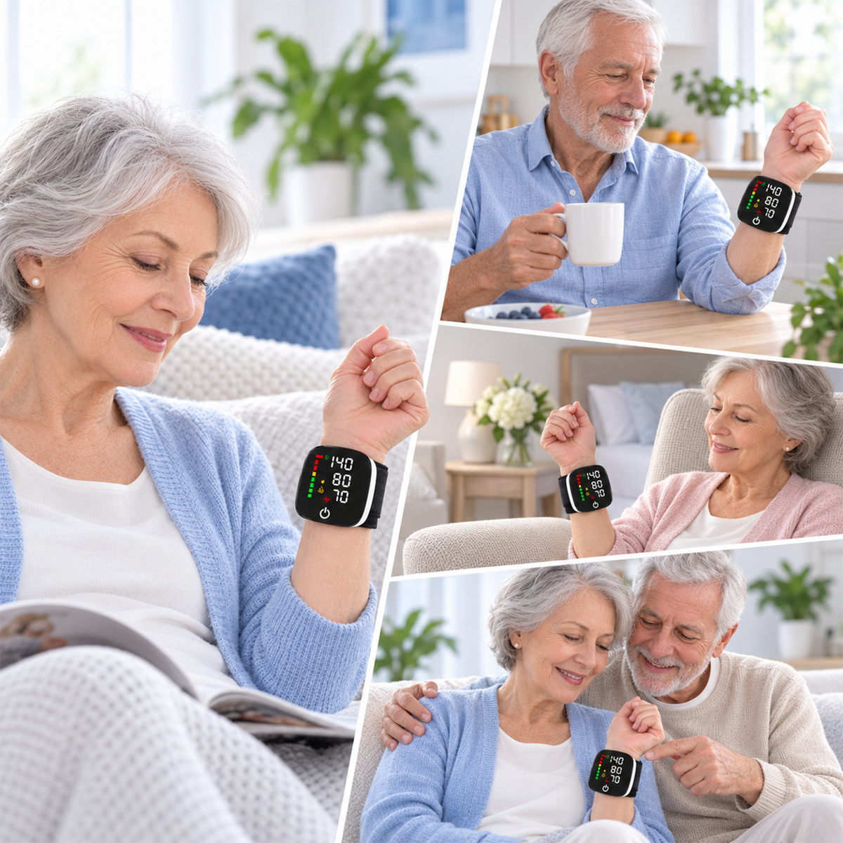 Dual User Memory Automatic Digital BP Wrist Blood Pressure Monitor
