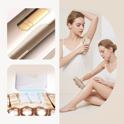 Ice Cool IPL Laser Hair Removal Device at Home Golden
