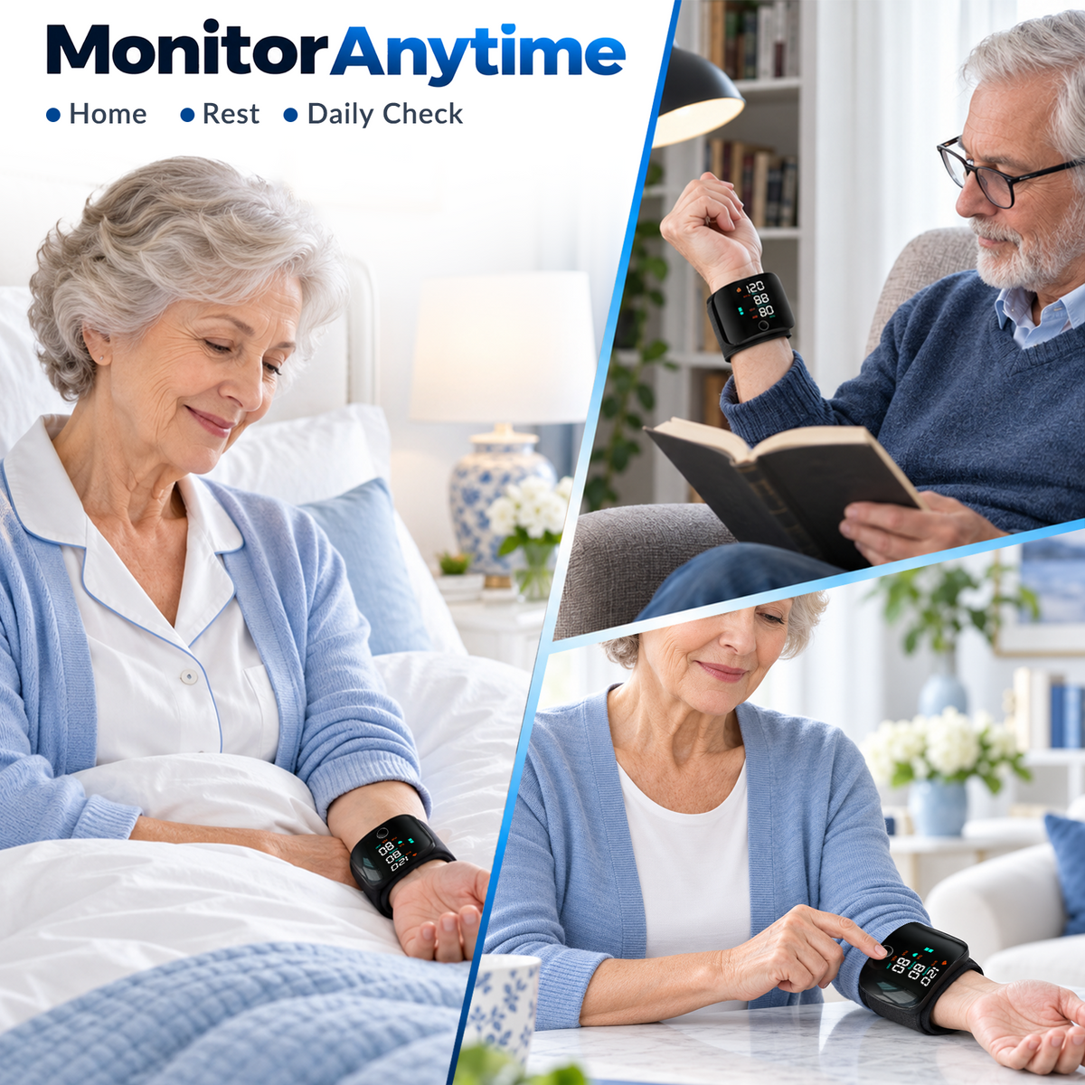Wrist Blood Pressure Monitor Automatic Digital BP Machine