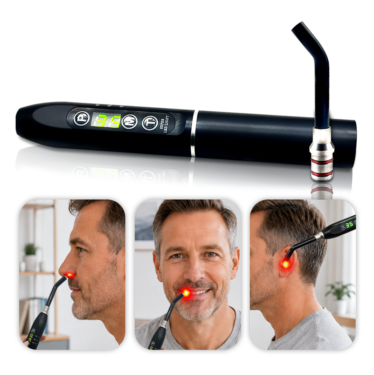 Oral Care Red Light Therapy Device for Gums Teeth Lips
