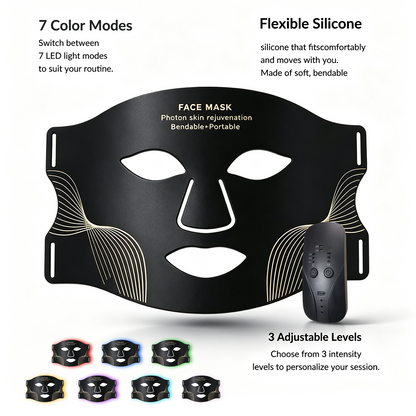 7 Color LED Light Therapy Face Mask for Skin Renewal