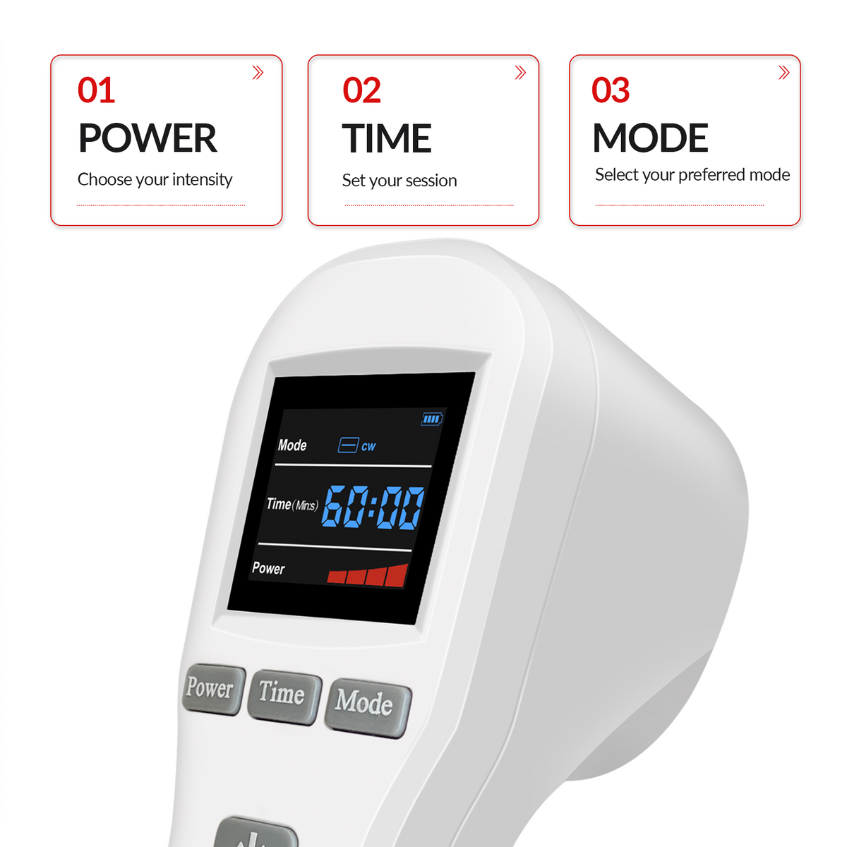 880mW Portable Cold Laser Pain Relief Therapy Device