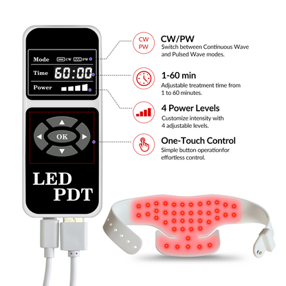 3-in-1 LED Red Light Therapy Device for Neck Pain