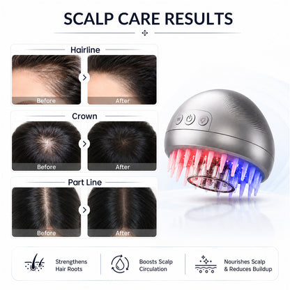 3-in-1 Red & Blue Light Therapy Hair Growth Comb