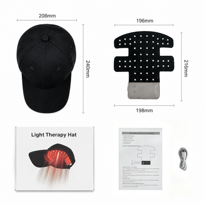 Wireless 168 LED Red & Blue Light Therapy Hair Growth Cap