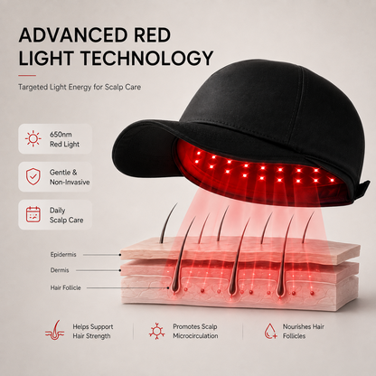 100-Light Red Light Hair Care Cap