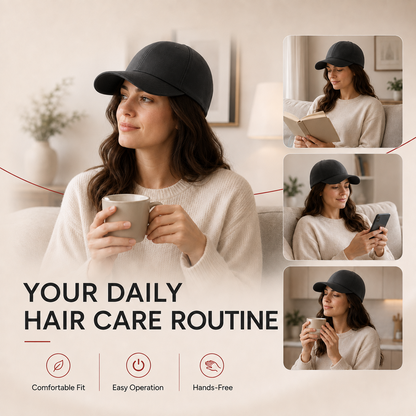 Rechargeable 108-LED Red Light Hair Care Cap