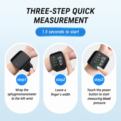 Wrist Blood Pressure Monitor Automatic Digital BP Machine