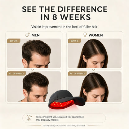 ZJZKTOP Muti-Wavelengths Red Light Therapy Hair Growth Cap