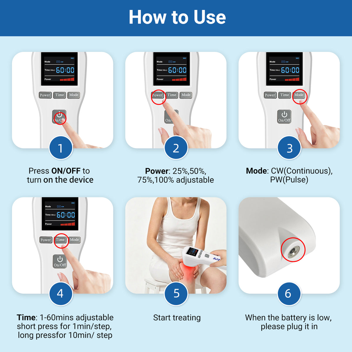 Portable Cordless Cold Laser Therapy Device | Dual Wavelength LLLT Light Therapy for Daily Recovery & Pain Management