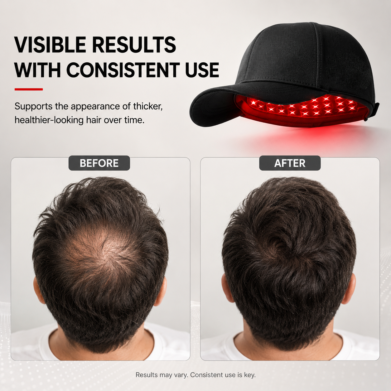 100-Light Red Light Hair Care Cap