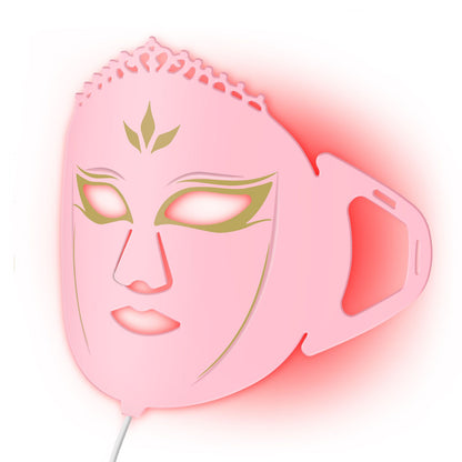 ZJZKTOP 7-Color Silicone LED Red Light Therapy Face Mask